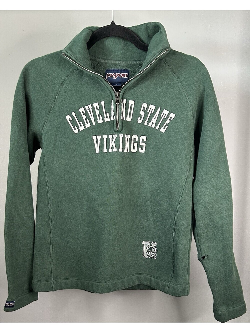Jansport Cleveland State University Vikings 1/4 Zip Pullover Women’s Size Small